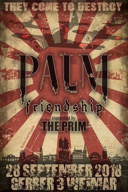 konzert Plakat für Palm & Friendshio & The Prim